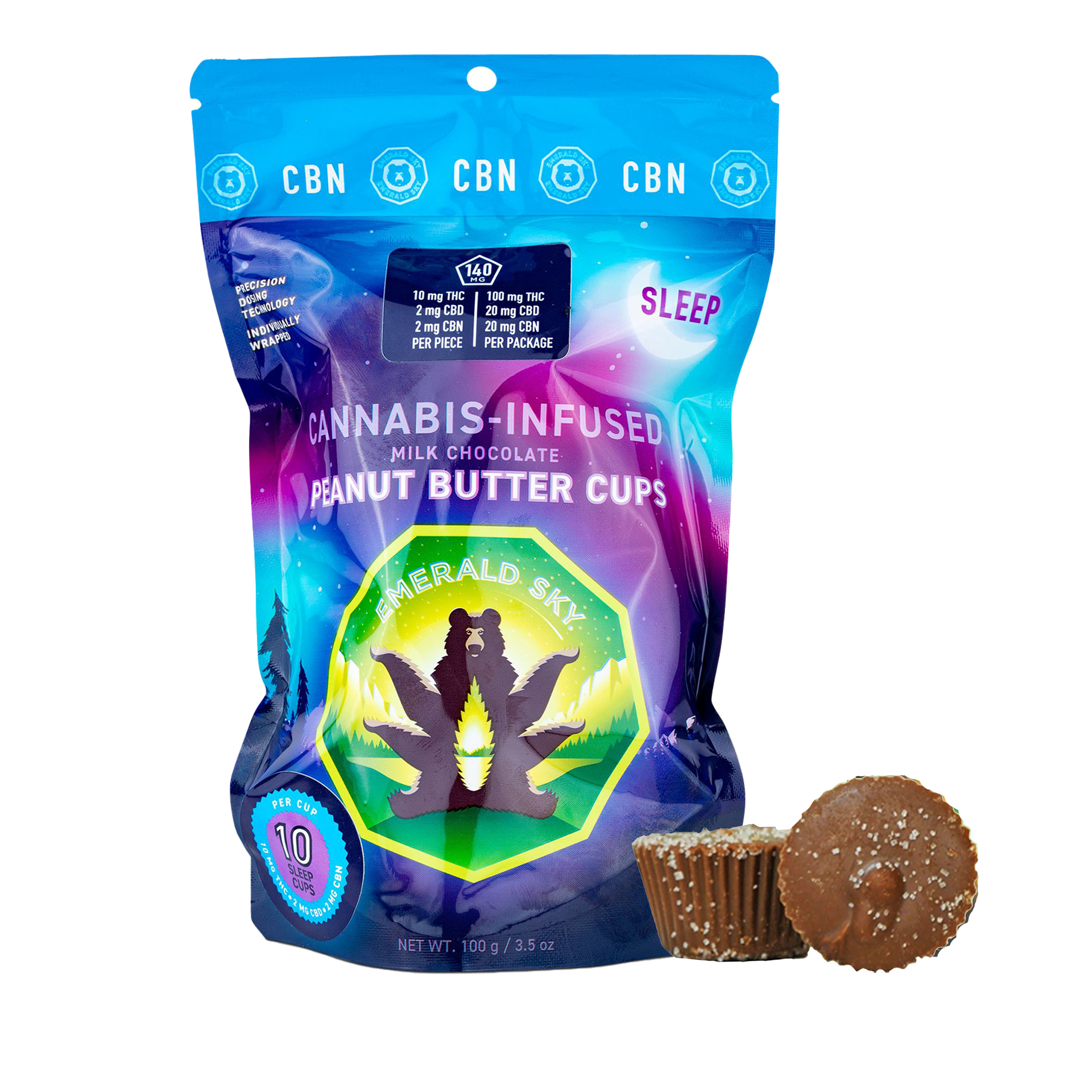 PEANUT BUTTER CUPS [CBN & CBD INFUSED FOR SLEEP] 10PK